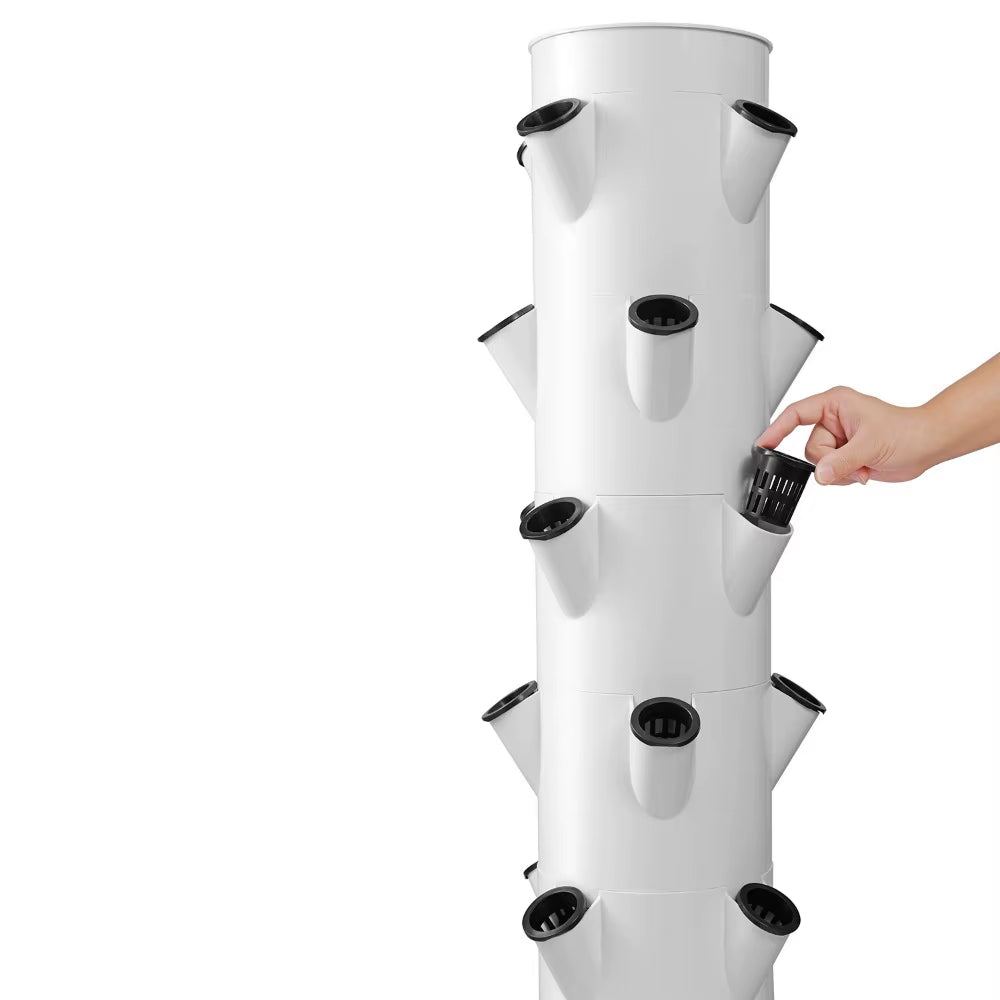 Hydroponic Growing System - Vertical Aeroponic Tower Garden for Indoor Plants, Automatic Watering, Space Saving, Ideal for Home