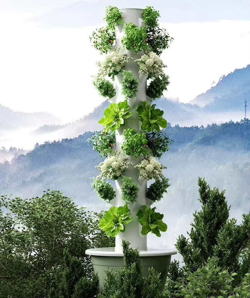 Home /Garden Vertical Tower Growing Systems Column Hydroponic Aeroponic Planting System