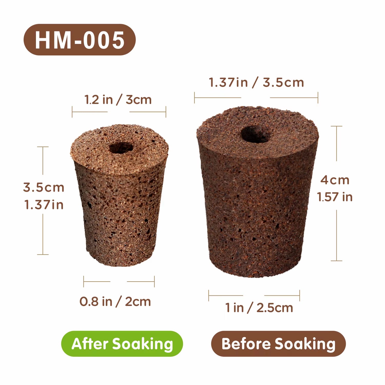 Coconut Coir Hydroponic Equipment with Quick Rooting Sprouting Good Water Absorption Stopper Growth Sponge for Chaff Block