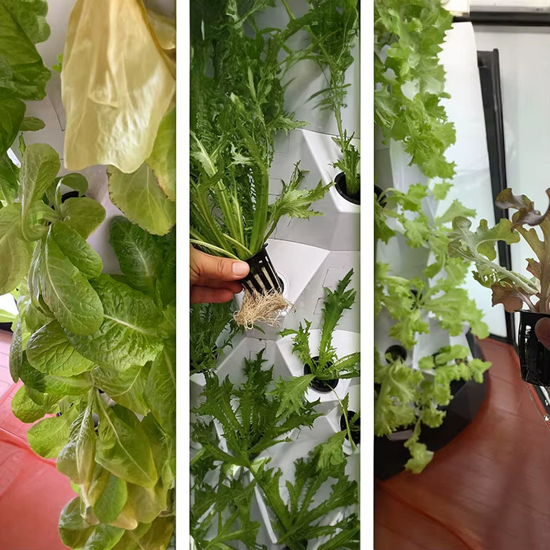 48/64/80 Plant Pots Vertical Farming Vertical Growing Garden Hydroponic Aeroponic Towers System