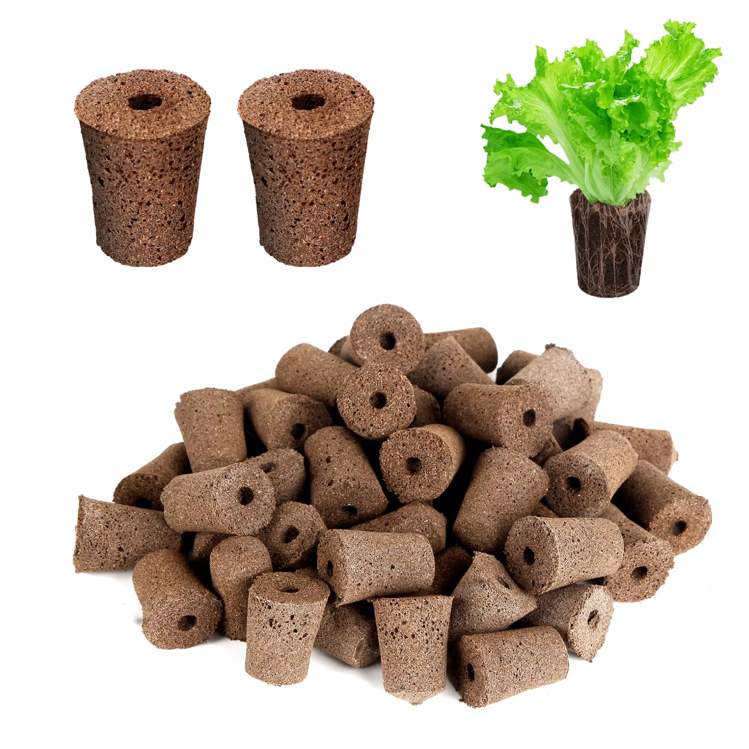 Coconut Coir Hydroponic Equipment with Quick Rooting Sprouting Good Water Absorption Stopper Growth Sponge for Chaff Block