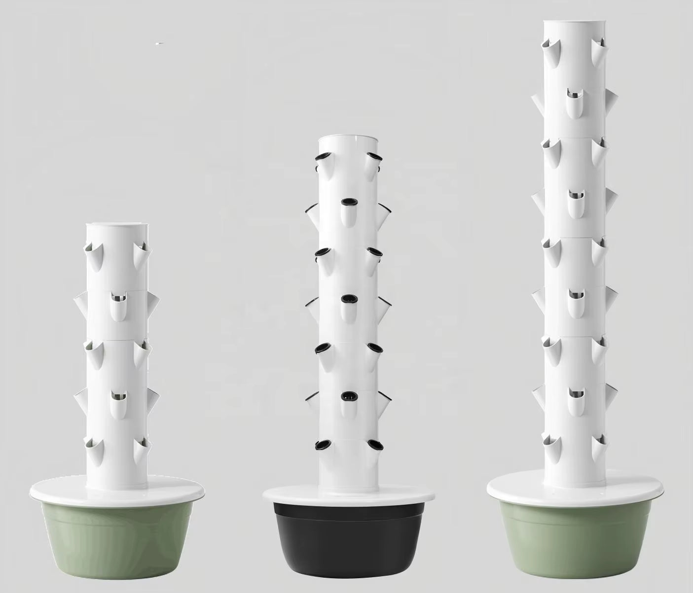 PP Hydroponic Tower Garden Vertical Growing System Planting Tower TSP-L9-36P for Home Balcony Indoor Gardenin